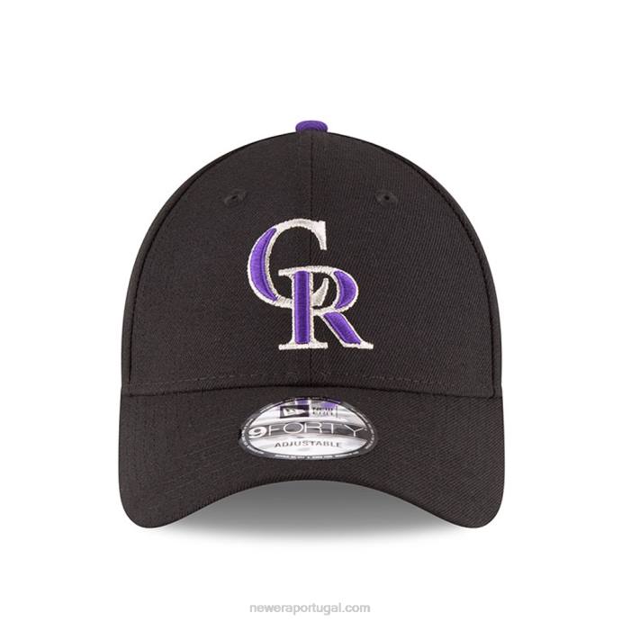 FFTN1626 New Era boné colorado rockies the league black 9forty