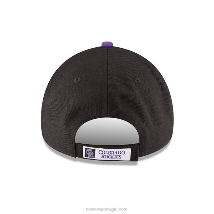 FFTN1626 New Era boné colorado rockies the league black 9forty
