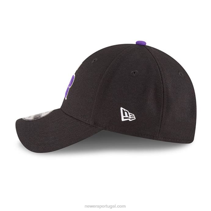 FFTN1626 New Era boné colorado rockies the league black 9forty