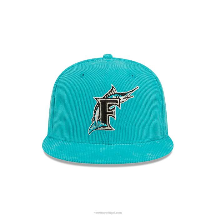 FFTN162 New Era boné justo florida marlins cooperstown azul 59fifty