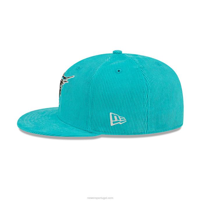 FFTN162 New Era boné justo florida marlins cooperstown azul 59fifty