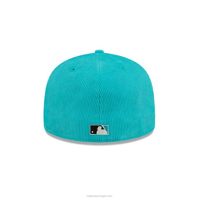 FFTN162 New Era boné justo florida marlins cooperstown azul 59fifty