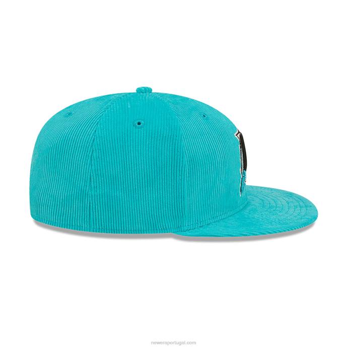 FFTN162 New Era boné justo florida marlins cooperstown azul 59fifty