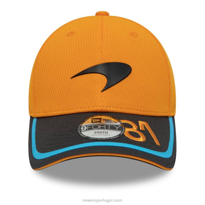 FFTN1631 New Era Boné ajustável mclaren oscar piastri kids orange 9forty