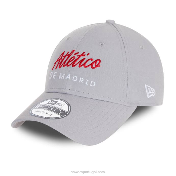 FFTN1636 New Era boné ajustável atletico madrid repreve 9forty cinza