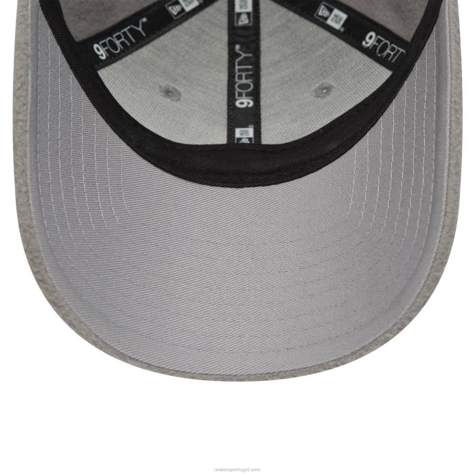 FFTN1638 New Era Boné ajustável Manchester United feminino borg grey 9forty