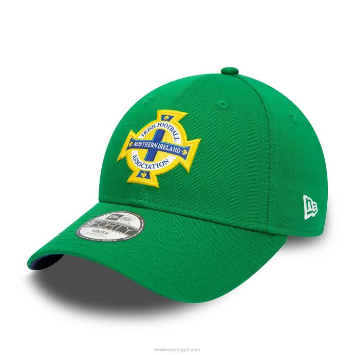 FFTN1639 New Era Boné ajustável Irish Fa Essential Youth Green 9forty