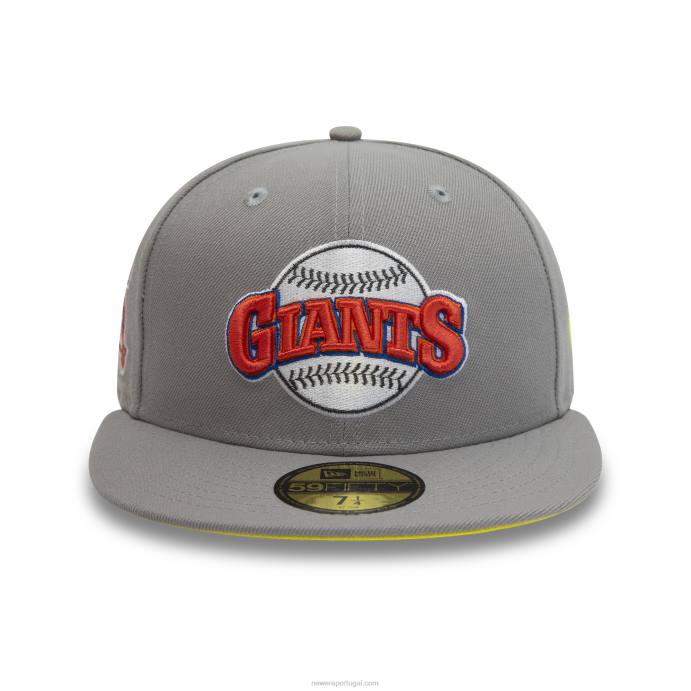 FFTN163 New Era San Francisco Giants 50 anos cinza 59Fifty boné justo