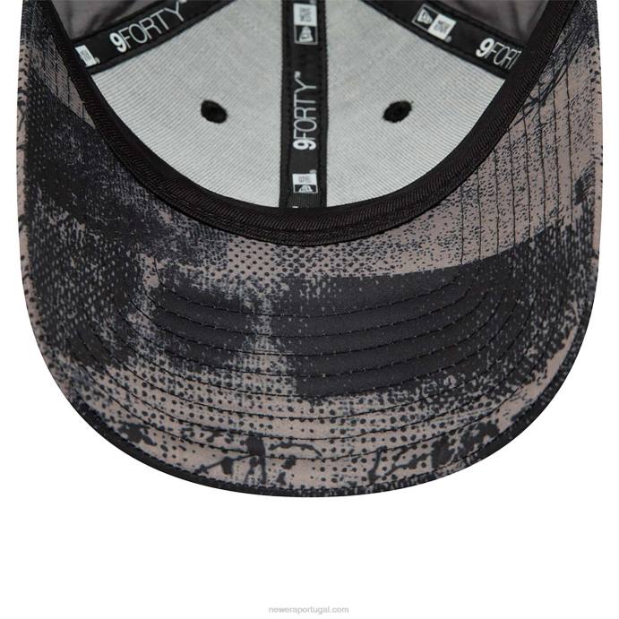 FFTN1643 New Era boné ajustável 9forty com estampa preta la dodgers