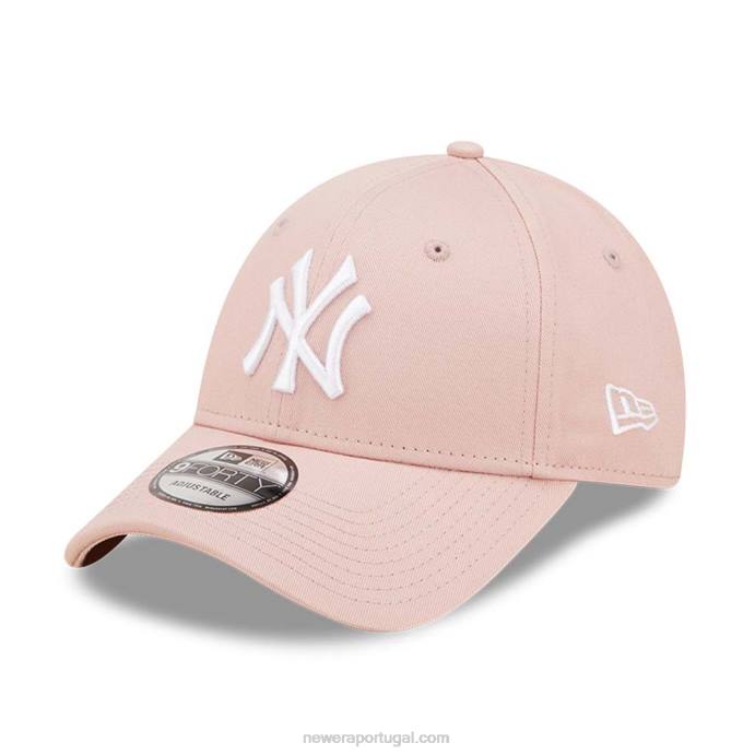 FFTN1647 New Era boné ajustável new york yankees league essencial rosa 9forty