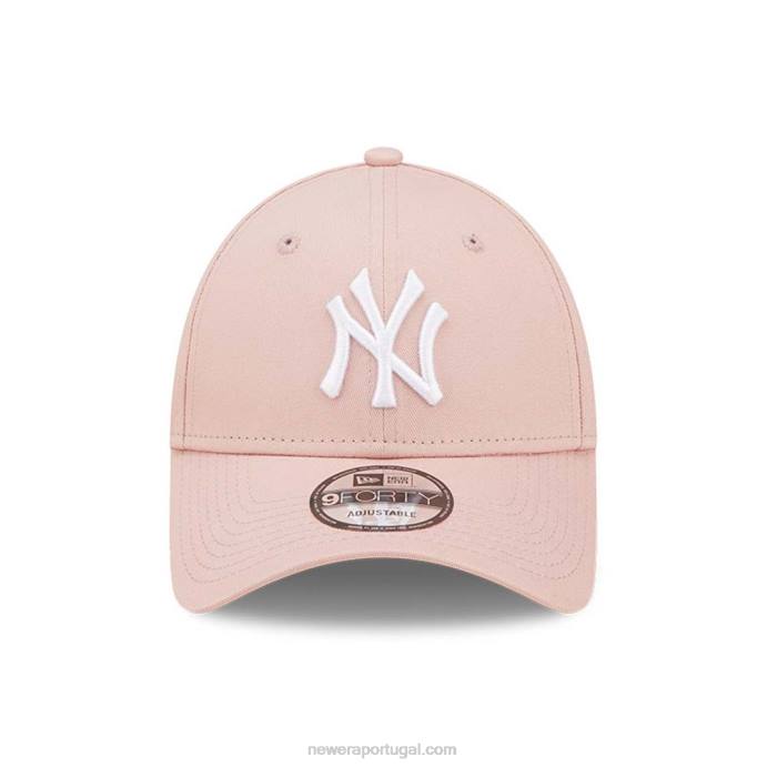 FFTN1647 New Era boné ajustável new york yankees league essencial rosa 9forty