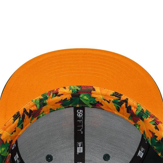 FFTN164 New Era boné ajustado 59fifty verde escuro do Atlanta Braves