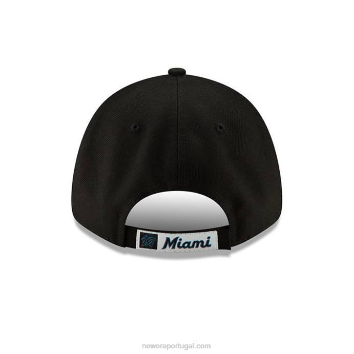 FFTN1656 New Era boné miami marlins league black 9forty