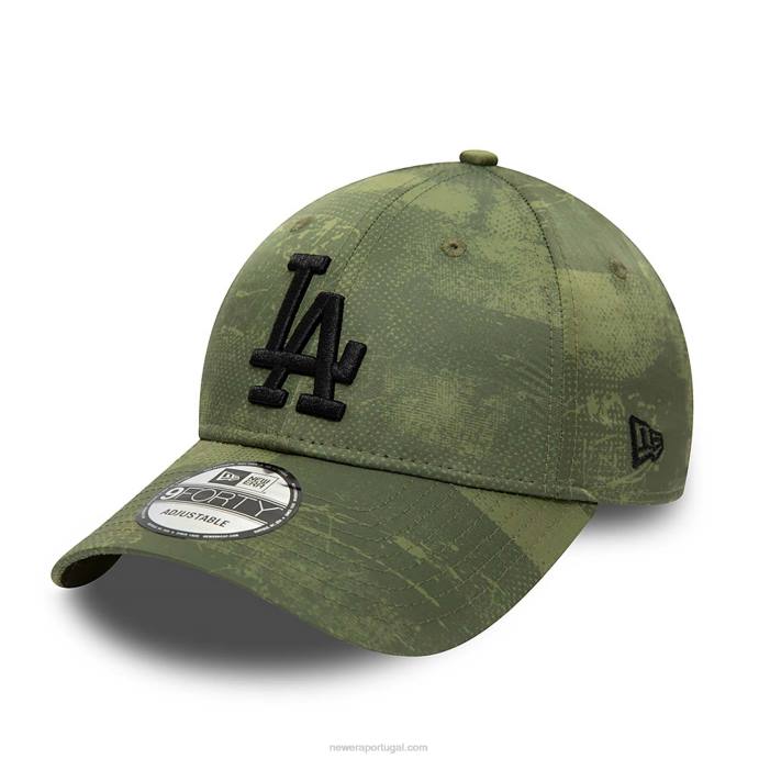 FFTN1659 New Era boné ajustável 9forty verde la dodgers