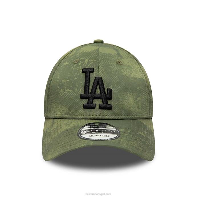 FFTN1659 New Era boné ajustável 9forty verde la dodgers