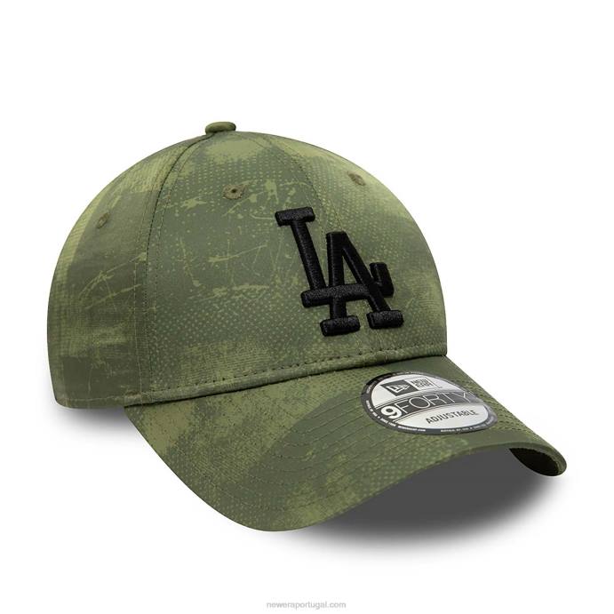 FFTN1659 New Era boné ajustável 9forty verde la dodgers