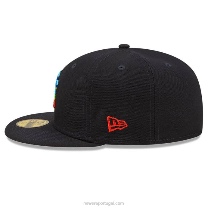 FFTN165 New Era Boné New York Yankees Infravermelho Navy 59fifty