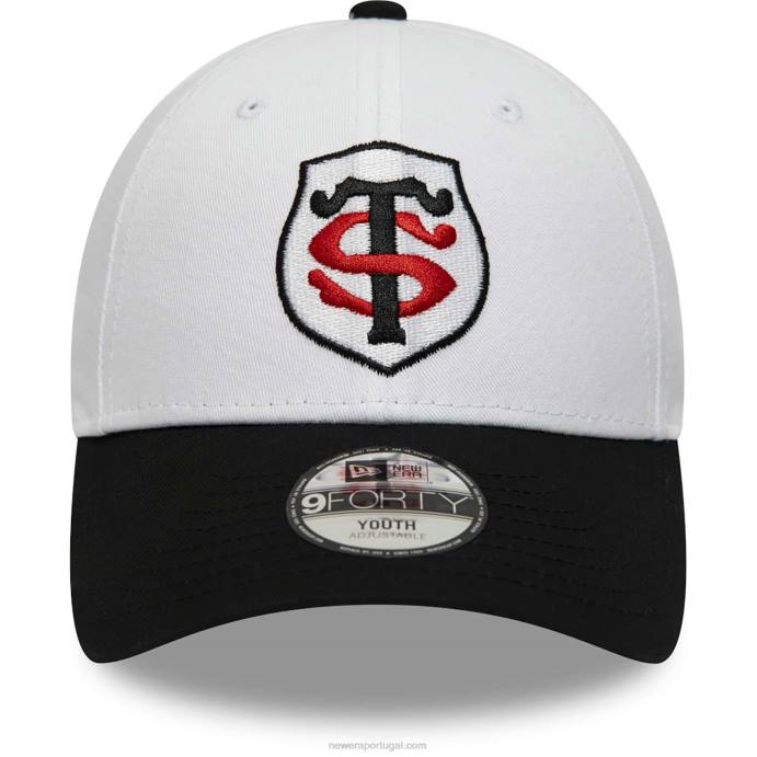 FFTN1661 New Era estádio toulousain boné juvenil 9forty branco em dois tons