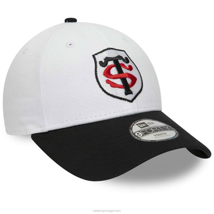 FFTN1661 New Era estádio toulousain boné juvenil 9forty branco em dois tons