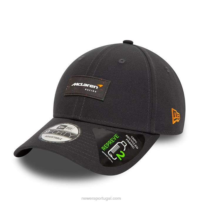 FFTN1662 New Era boné ajustável mclaren repreve cinza escuro 9forty