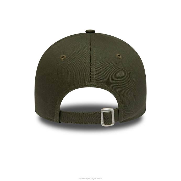 FFTN1663 New Era Boné ajustável New York Yankees Womens League Essential Green 9forty