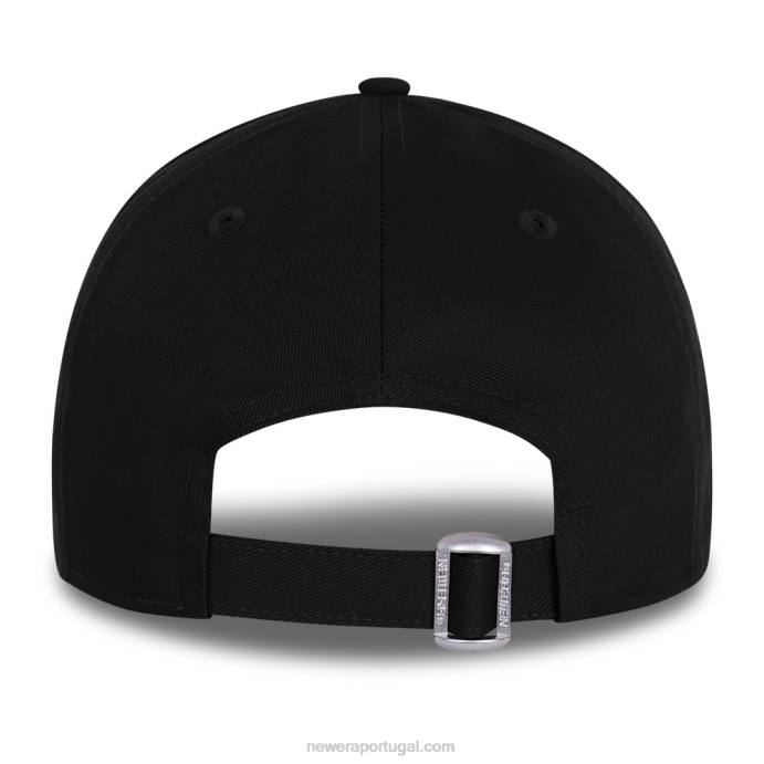 FFTN1665 New Era boné bandeira preta 9forty