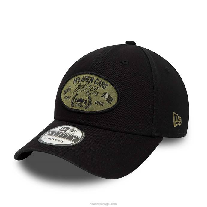 FFTN1666 New Era Boné ajustável Mclaren Racing Black 9forty