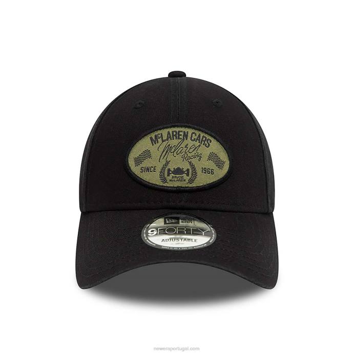 FFTN1666 New Era Boné ajustável Mclaren Racing Black 9forty