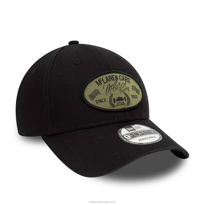 FFTN1666 New Era Boné ajustável Mclaren Racing Black 9forty