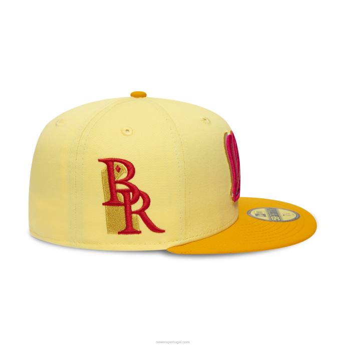 FFTN166 New Era Boné Wilmington Blue Rocks Milb Soft Yellow 59Fifty