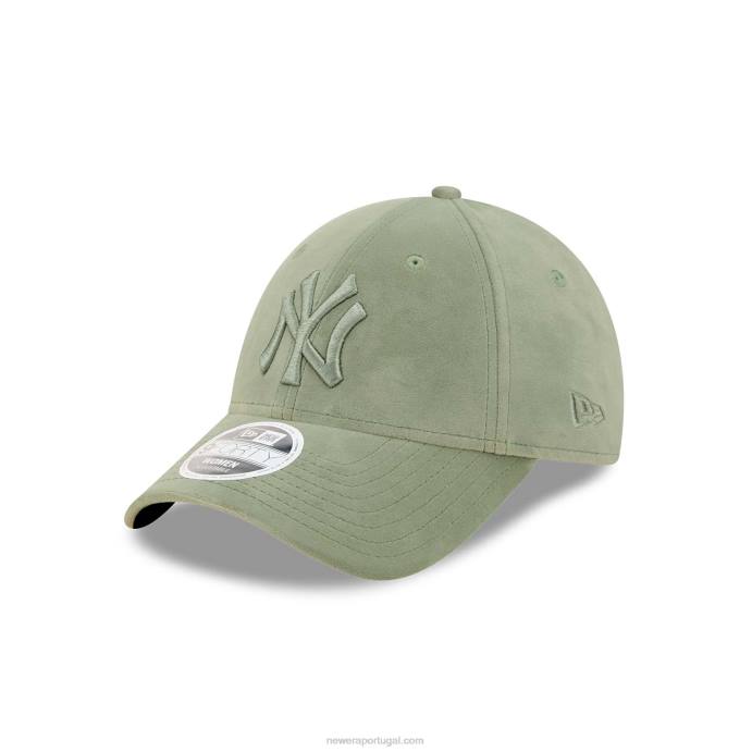 FFTN1685 New Era Boné New York Yankees feminino verde 9forty ajustável