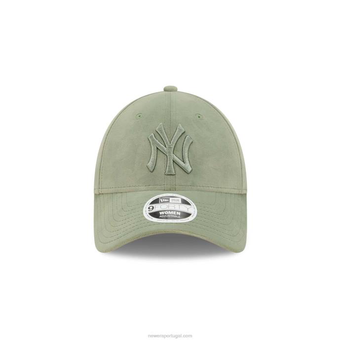 FFTN1685 New Era Boné New York Yankees feminino verde 9forty ajustável