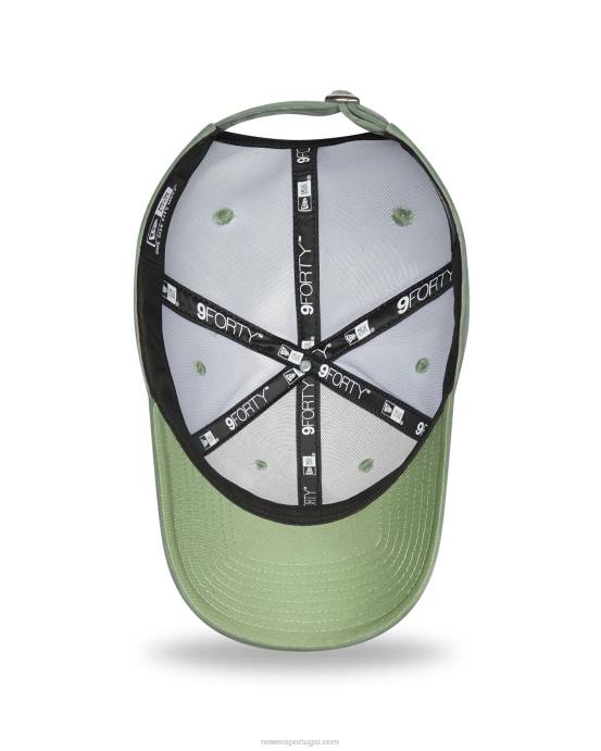 FFTN1685 New Era Boné New York Yankees feminino verde 9forty ajustável
