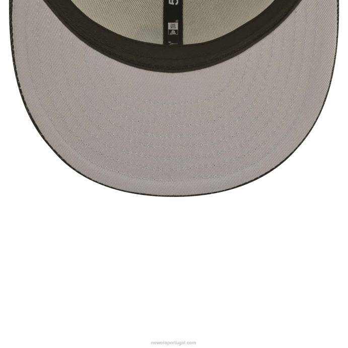 FFTN168 New Era boné arizona diamondbacks mlb black denim chrome white 59fifty