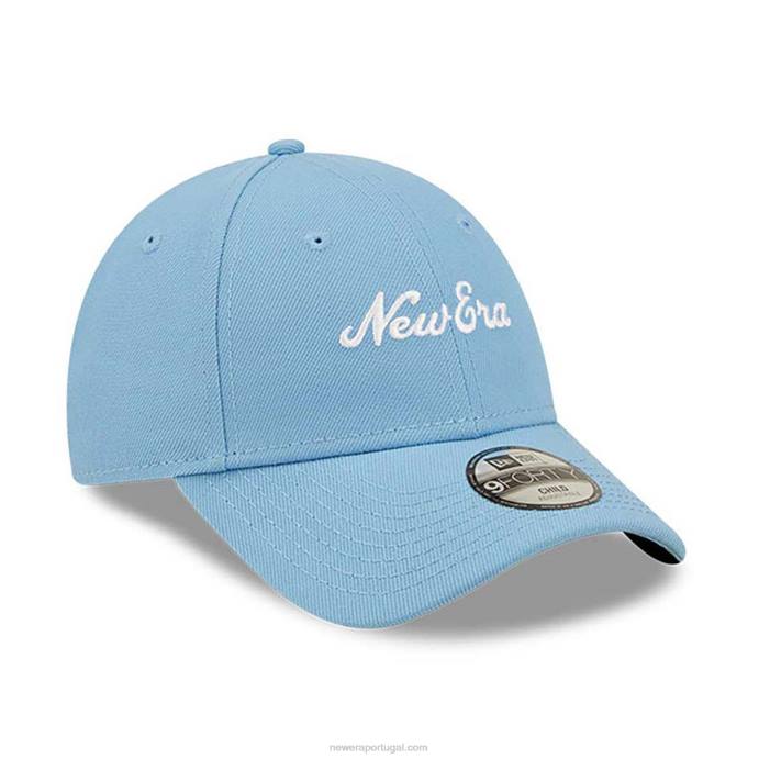 FFTN1696 New Era boné ajustável Heritage script kids azul 9forty