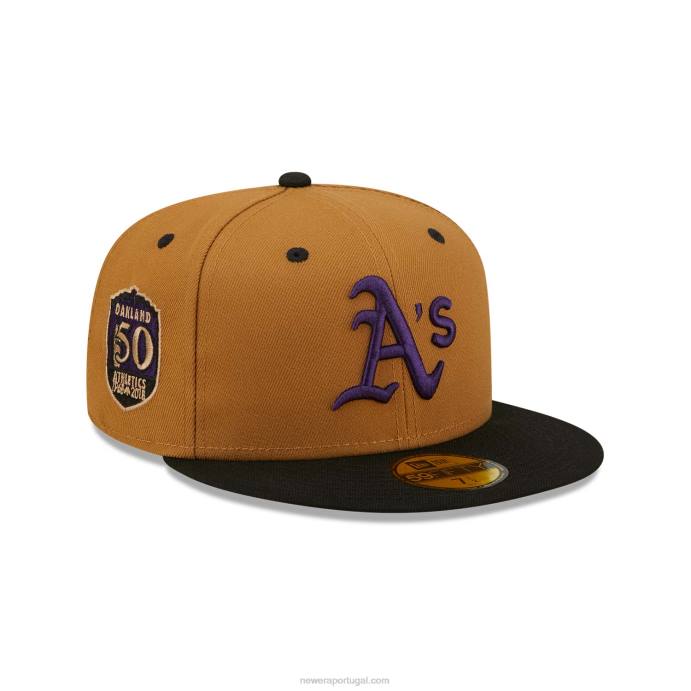 FFTN16 New Era Boné Oakland Athletics Purple Trigo 59Fifty