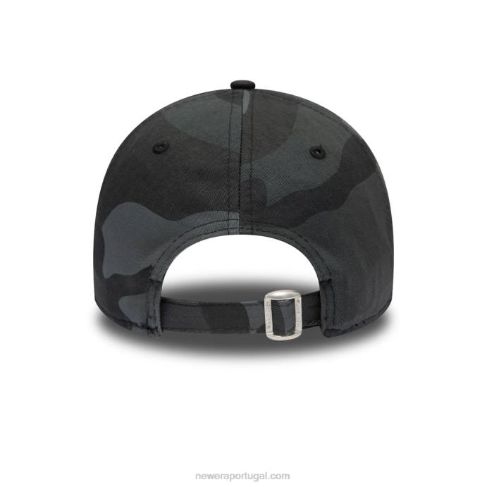 FFTN1705 New Era Boné new york yankees kids camuflado cinza 9forty