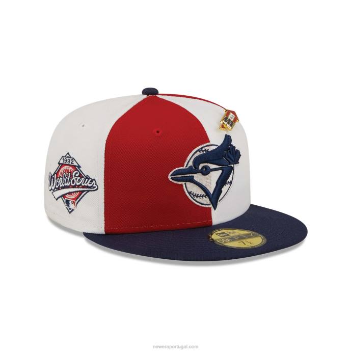 FFTN170 New Era toronto blue jays pinwheel americana boné vermelho 59fifty