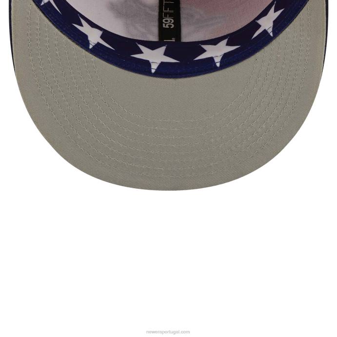 FFTN170 New Era toronto blue jays pinwheel americana boné vermelho 59fifty