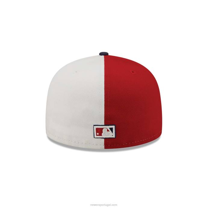 FFTN170 New Era toronto blue jays pinwheel americana boné vermelho 59fifty