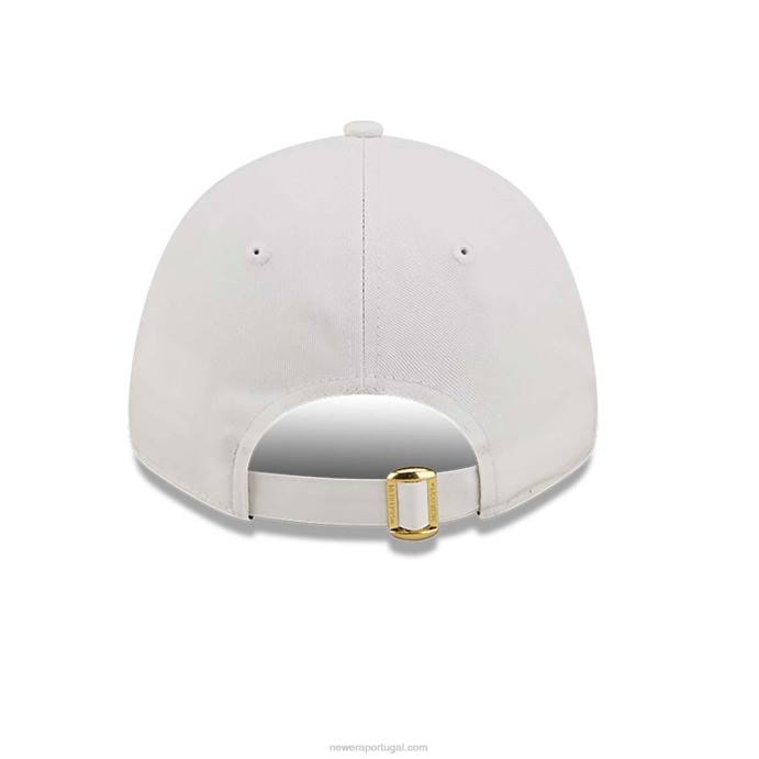 FFTN1711 New Era Boné feminino new york yankees floral metálico branco 9forty ajustável