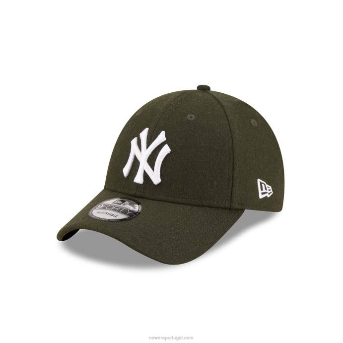 FFTN1719 New Era boné ajustável New York Yankees lã caqui 9forty