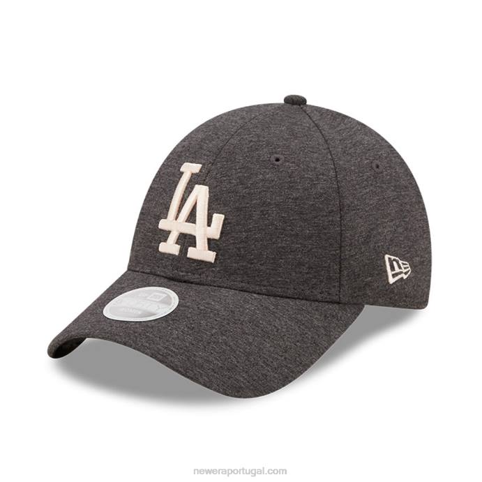 FFTN1720 New Era gorro ajustável feminino la dodgers 9forty cinza