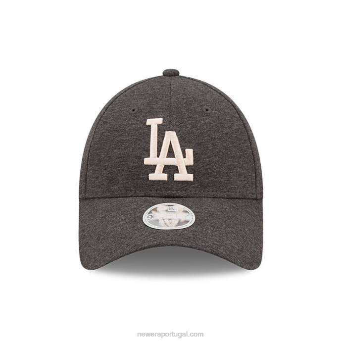 FFTN1720 New Era gorro ajustável feminino la dodgers 9forty cinza