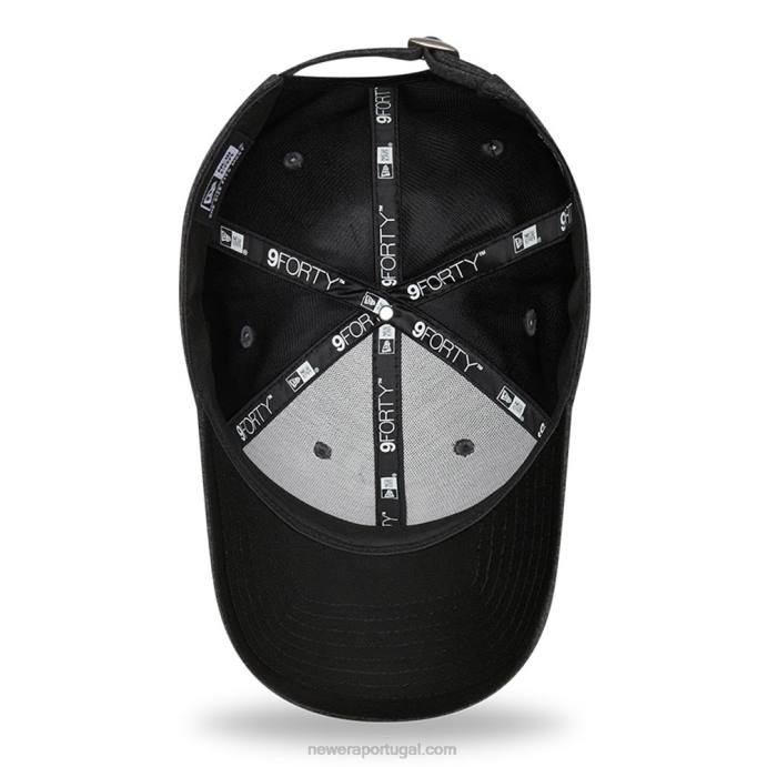 FFTN1720 New Era gorro ajustável feminino la dodgers 9forty cinza