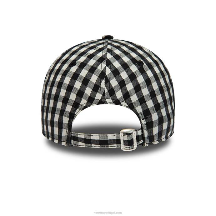FFTN1728 New Era boné ajustável New York Yankees feminino preto 9forty
