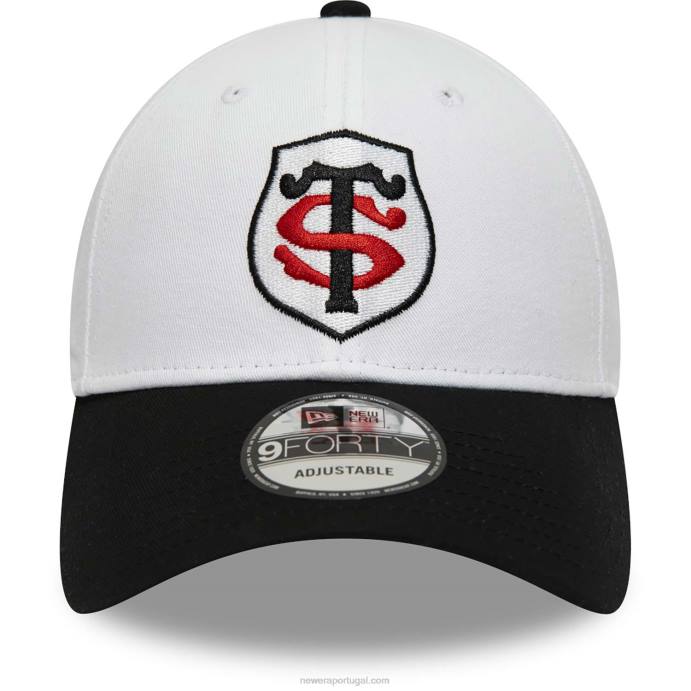 FFTN1729 New Era boné ajustável stade toulousain branco 9forty em dois tons