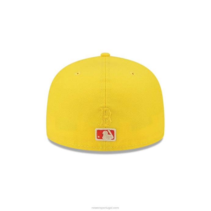 FFTN172 New Era boton red sox ice pop amarelo brilhante 59fifty boné ajustado