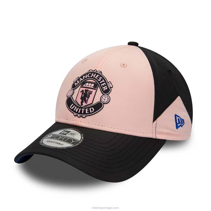 FFTN1732 New Era boné ajustável manchester unit fc rosa pastel 9forty