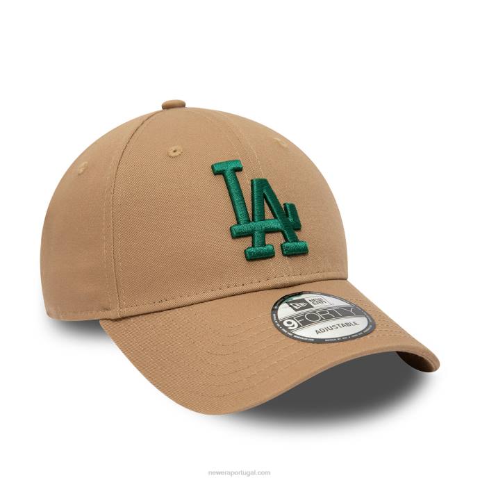 FFTN1734 New Era boné ajustável La Dodgers Seasonal Brown 9forty